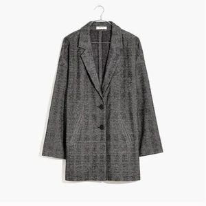 Madewell  glen plaid blazer coat